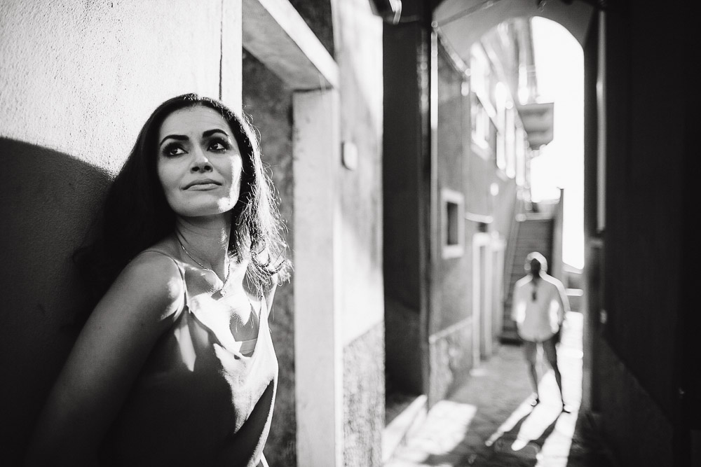 Engagement photo in Manarola