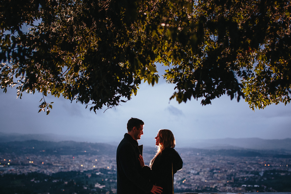 PROPOSING IN FIESOLE WEDDING PROPOSAL ITALY