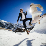 snow white wedding in Zermatt