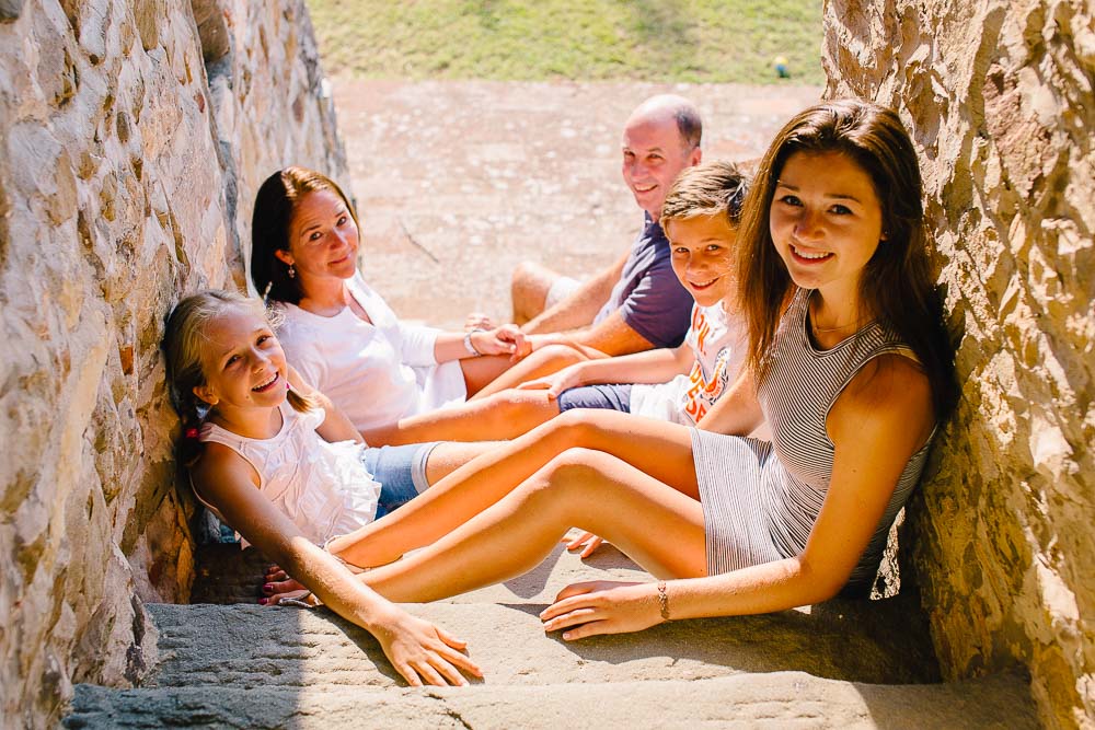 ritratto di famiglia a chianti toscana