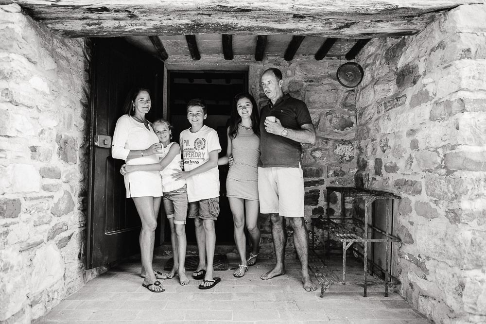 ritratto di famiglia a chianti toscana