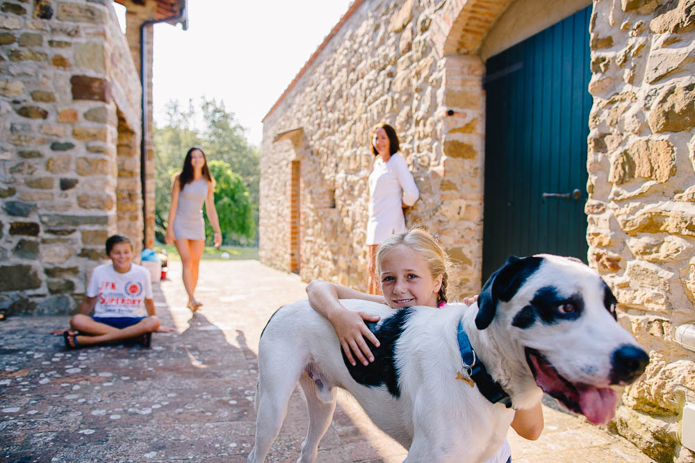 ritratto di famiglia a chianti toscana