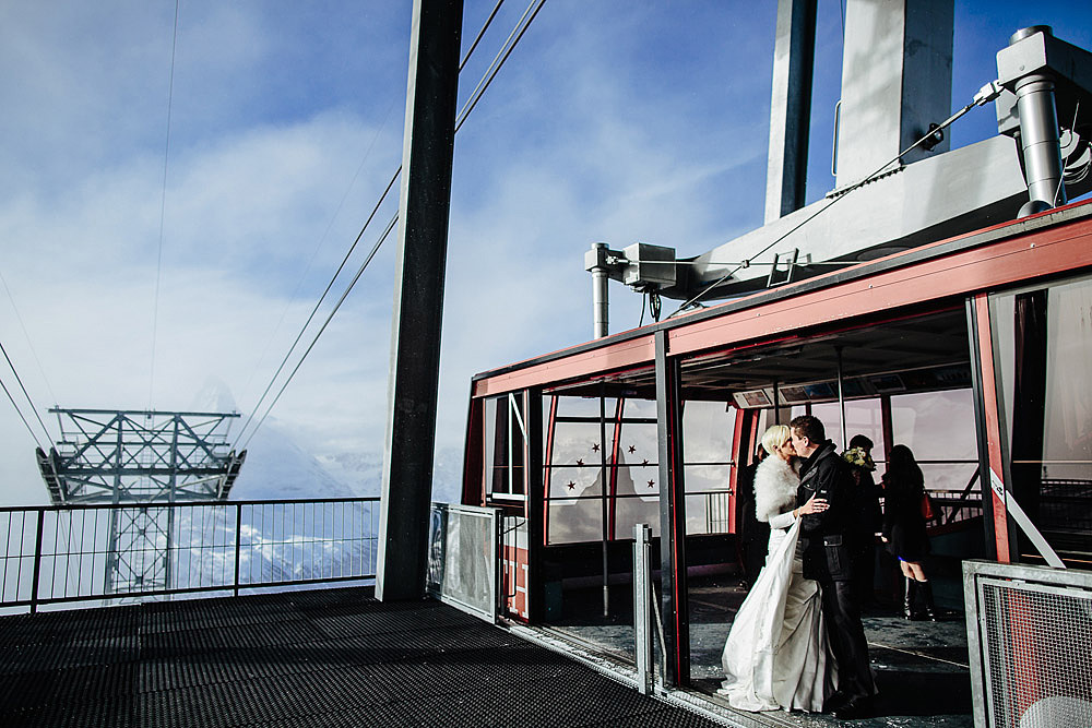 WEDDING ON THE SNOW IN ZERMATT SWITZERLAND