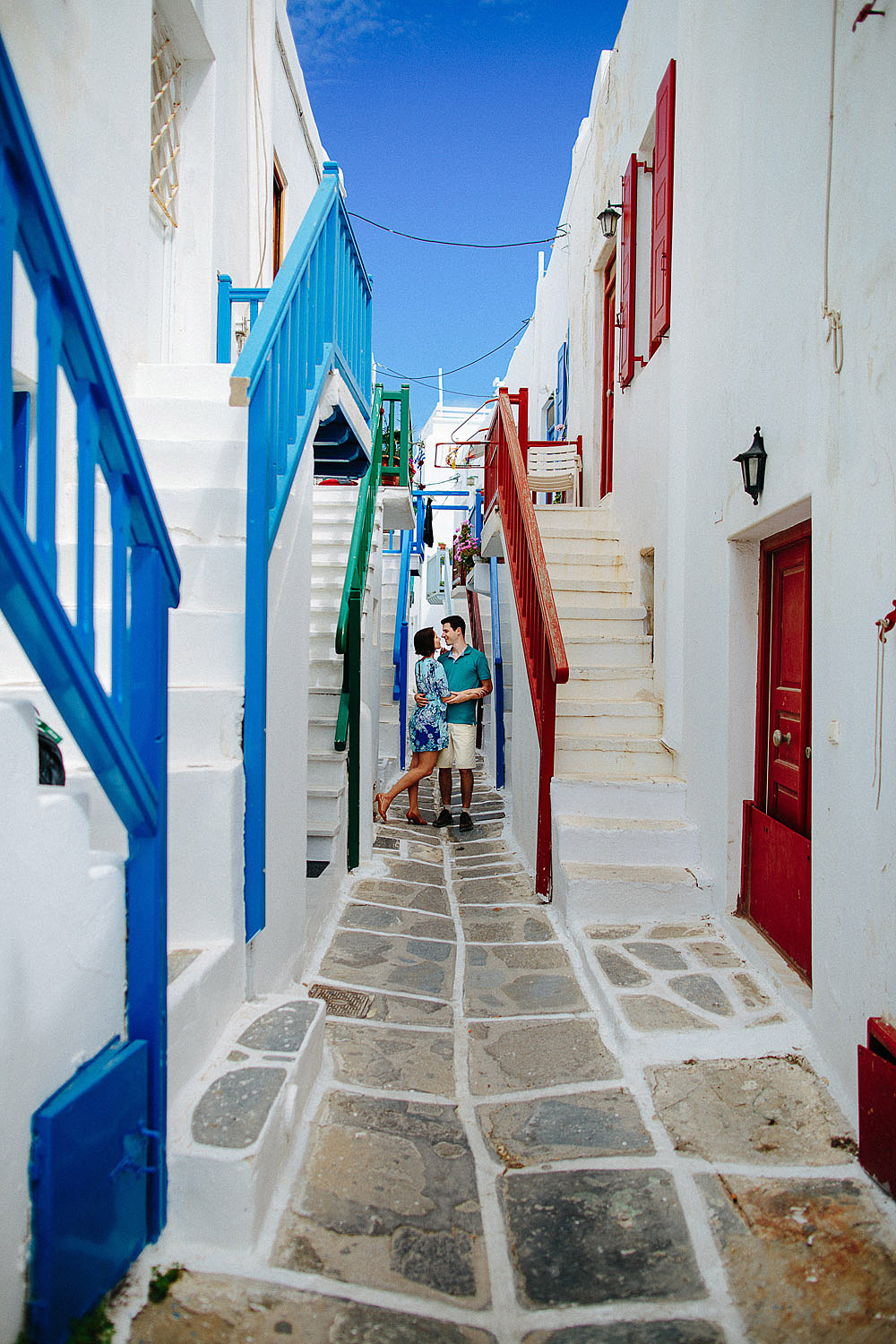 MYKONOS GREECE COUPLE PORTRAIT ELTON & CAMILA