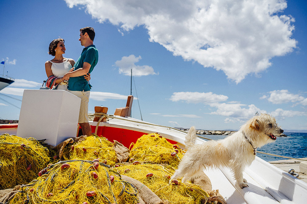 MYKONOS GREECE COUPLE PORTRAIT ELTON & CAMILA