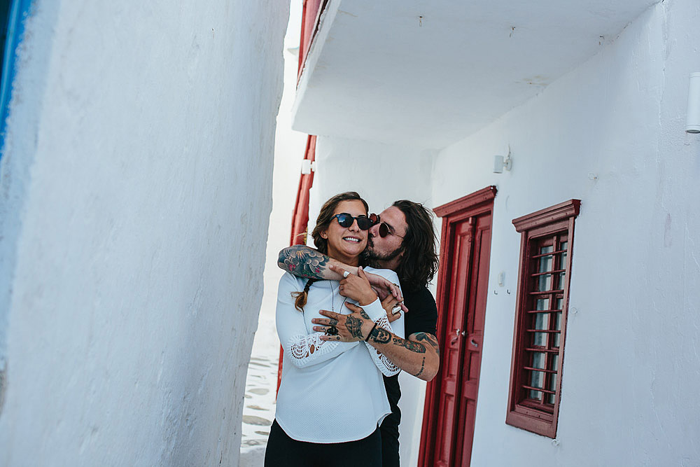 COUPLE PORTRAIT MYKONOS GREECE ALEXANDROS & LIANA