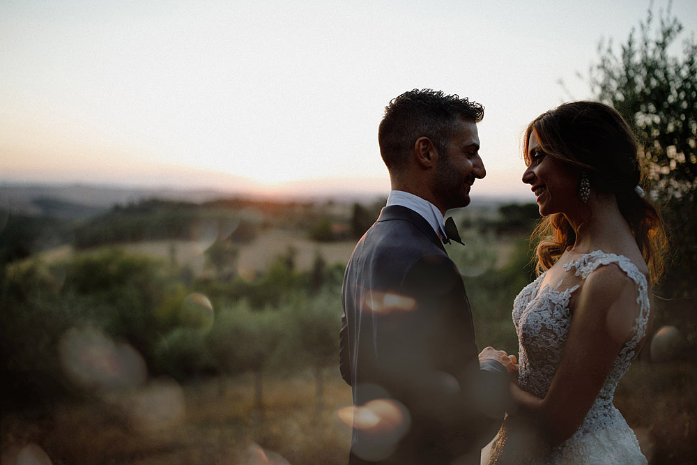 Matrimonio in Val d’Orcia in un romantico borgo Toscano