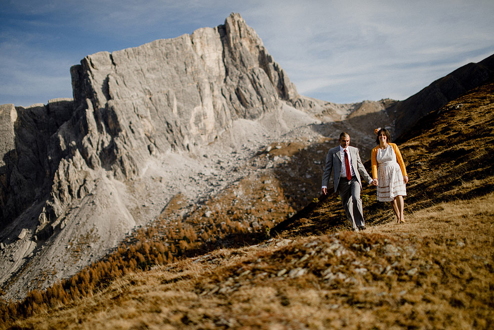 Wedding in Autumn Rustic and Vintage at Passo Giau :: Luxury wedding photography - 19